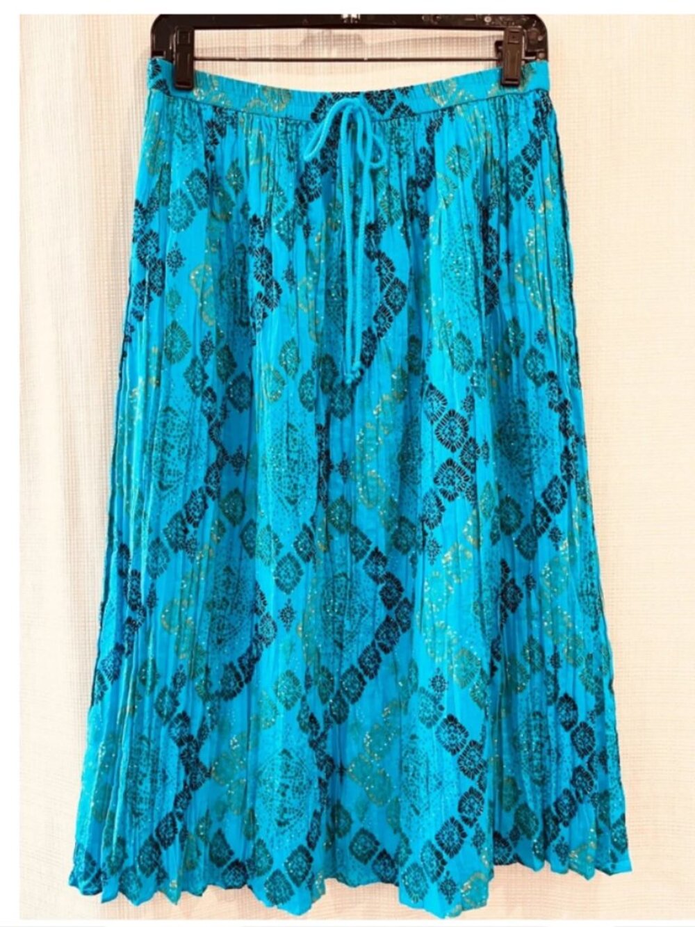 Plisse Cotton Skirt Resortwear Coastal Boho Beach Summer Festival Y2k Plisse